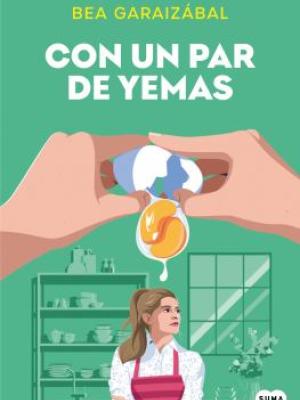 Con un par de yemas, Manos rompiendo un huevo sobre una mujer con los brazos cruzados 