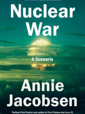 Nuclear War: a scenario, green cast shockwave with nuclear explosion mushroom cloud